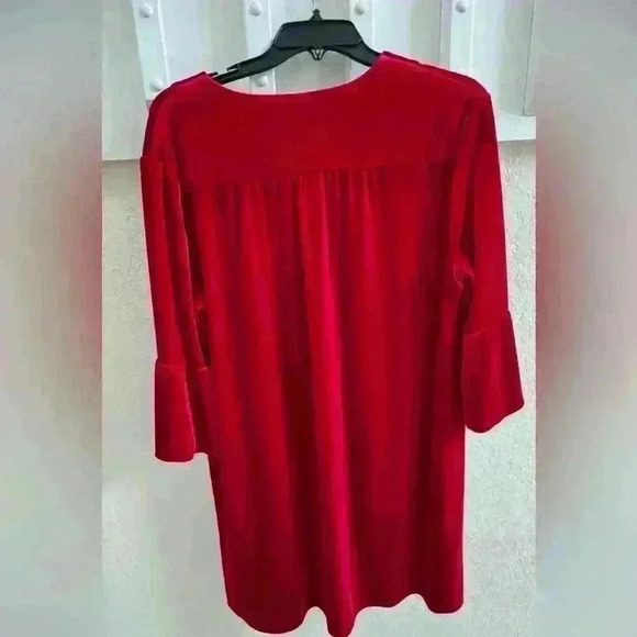 🍓NWT Jude Connally Rich Red Velvet Dress - Picture 6 of 9